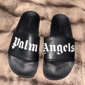 Palm Angels Black and White Slides